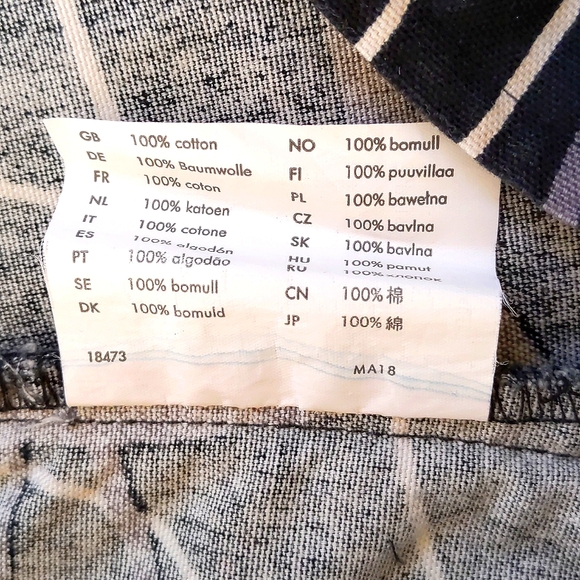 NWOT. IKEA 100% Cotton Large Multicolor Design Accent Pillow with Zipper Closure - Picture 4 of 4